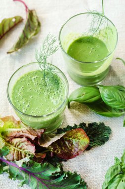 sağlıklı yeşil smoothie