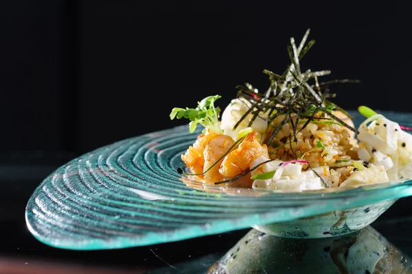 Gourmet-Reis mit Meeresfrüchten — Stockfoto