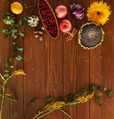 Dekoratif güzel sonbahar bitkiler 