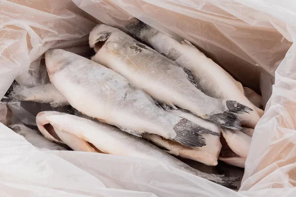Peixe congelado embalado — Fotografia de Stock