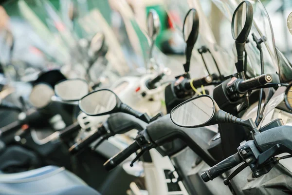 row of scooter motorbikes