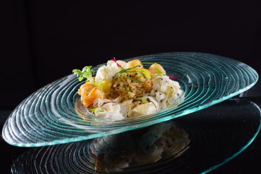 Gurme deniz ürünleri pirinç