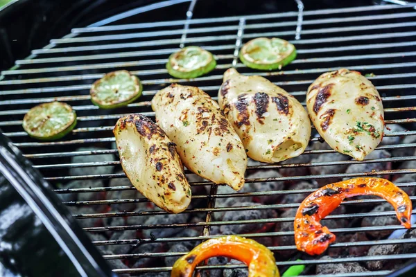 Delicious grilled calamari — Stock Photo, Image