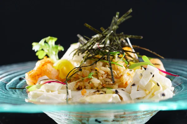 Gourmet-Reis mit Meeresfrüchten — Stockfoto