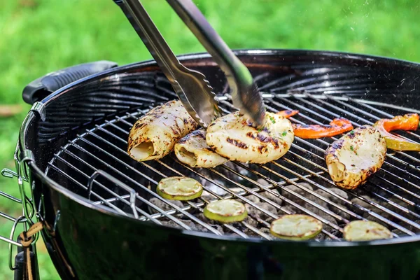 Heerlijke Gegrilde calamares — Stockfoto