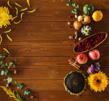 Dekoratif güzel sonbahar bitkiler 