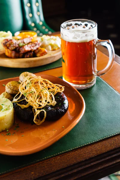 Blood sausage with potatoes — Stock Image Blood sausage with potatoes Stock Photo