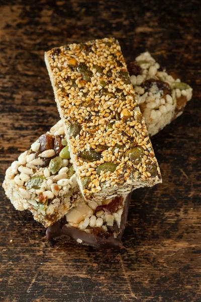 Muesli granola bars — стоковое фото