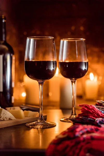 一杯酒红葡萄酒 — 图库照片