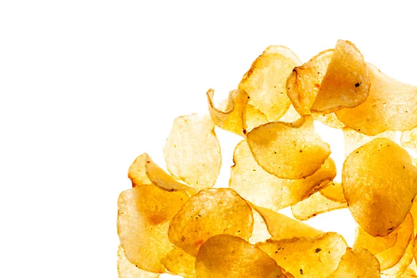 Potato chips isolated — Stock Photo, Image