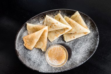 lezzetli tatlı krep