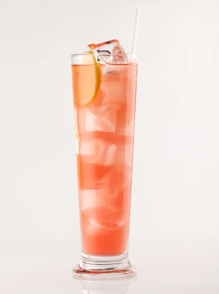 Glass of colorful cocktail — Stock Photo, Image