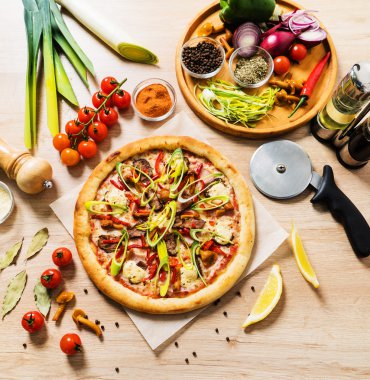 lezzetli İtalyan pizza