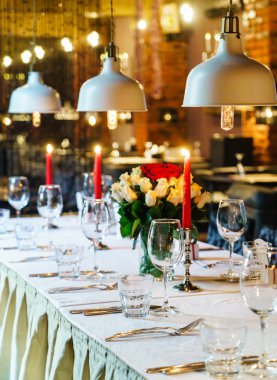 Düğün masa süslü