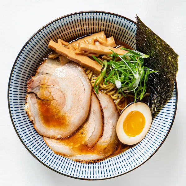 Sojasaus Smaak Gebrachte Ramen Met Varkensvlees — Stockfoto