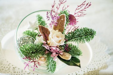 Noel süslemesi, kapat.