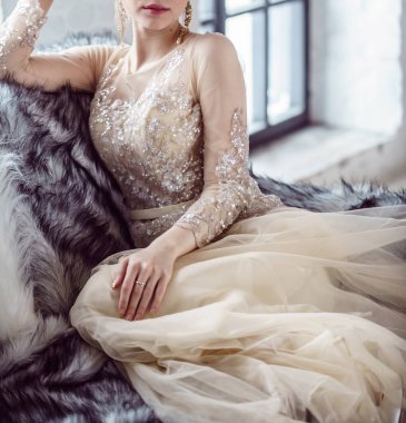 Güzel çiçekli güzel gelin