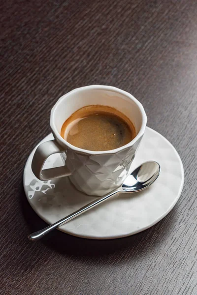 Filiżanka Kawy Stole — Zdjęcie stockowe