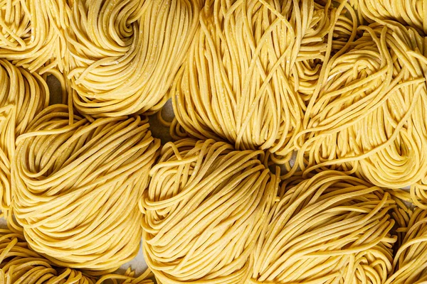 Fideos Crudos Caseros Para Ramen — Foto de Stock