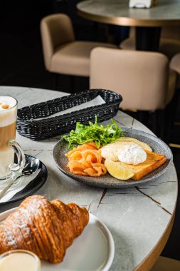 Kafede nefis bir kahvaltı.