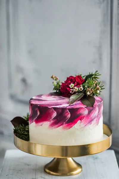 Esküvői Torta Közelről — Stock Fotó