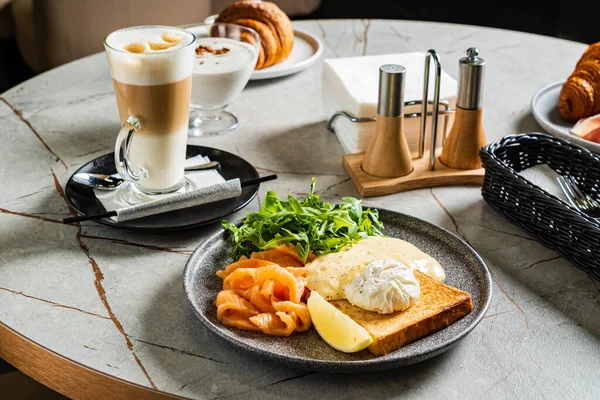 Lekker Ontbijt Het Café — Stockfoto