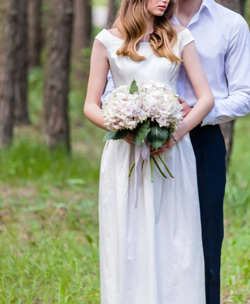 Bom Casamento Floresta — Fotografia de Stock