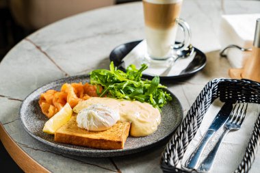 Kafede nefis bir kahvaltı.