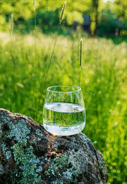 Glass Clean Water Outdoor — Stock Photo, Image