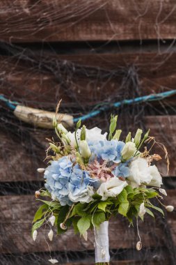 Güzel bir düğün buketi, kapat.