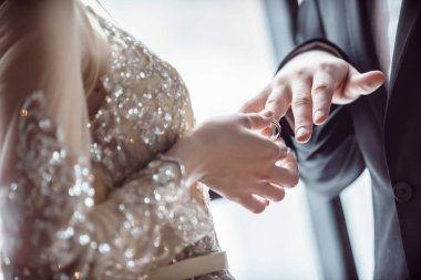 Düğün töreni, genç çift.