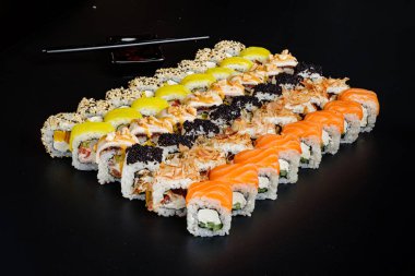 sush set  with soy sauce