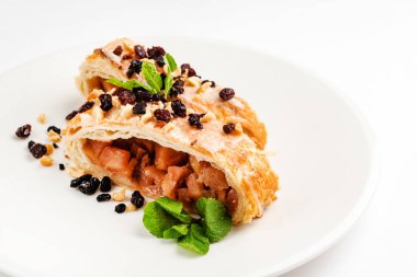 Elmalı börek, yakın çekim.