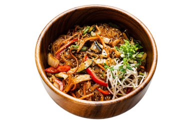 sebzeli erişte ve yosun.