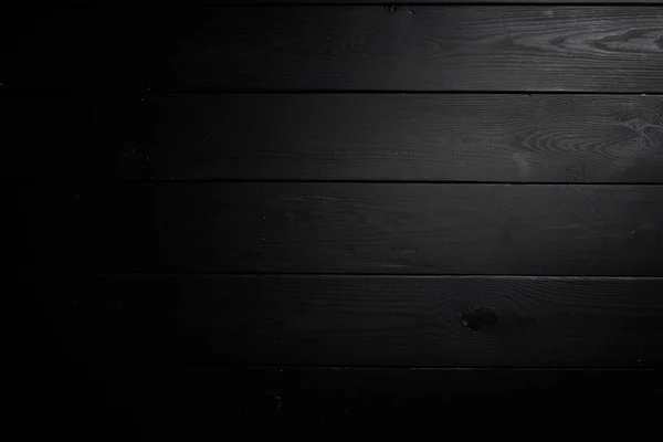 Černé Dřevěné Pozadí Černá Textura — Stock fotografie