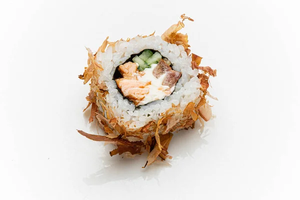 Fresh Sushi White Background — Stock Photo, Image