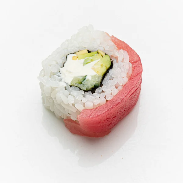 Fresh Sushi White Background — Stock Photo, Image