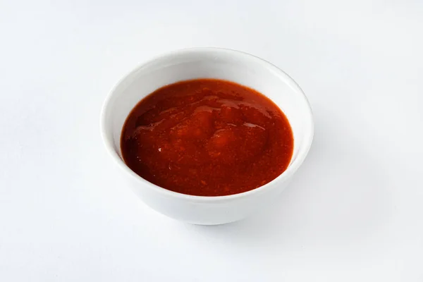 Tomatensauce Der Schüssel — Stockfoto