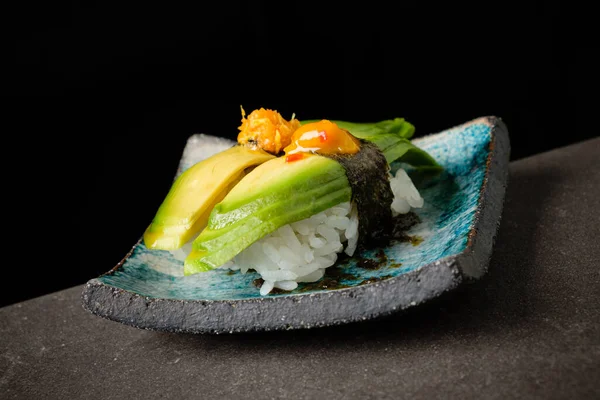 Veganska Nigiri Med Ekologiska Grönsaker — Stockfoto