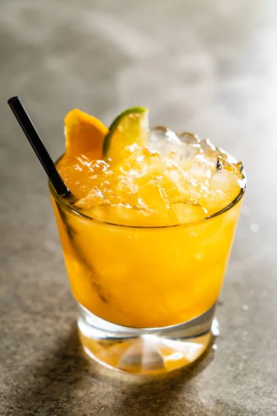 Tasty Alcoholic Old Fashioned Cocktail Bar — Stock Photo, Image