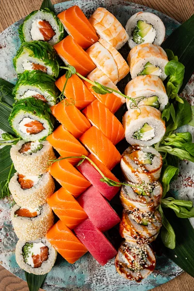 Sushi Sobre Mesa — Foto de Stock