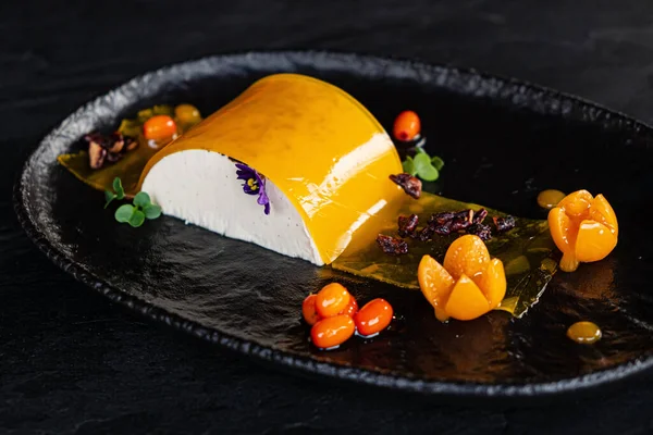 Десерт Мусса Ягодами — стоковое фото