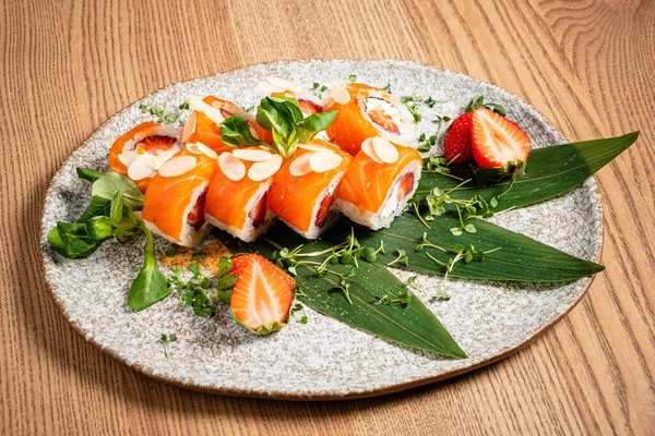 Sushi Ambientado Restaurante —  Fotos de Stock