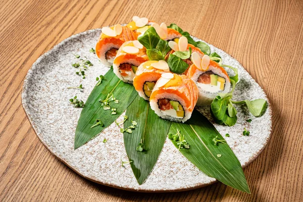 Sushi Gourmet Nel Ristorante — Foto Stock