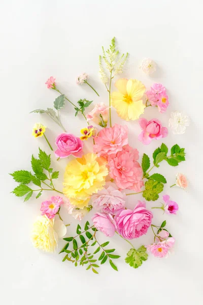 Flores Hojas Frescas Verano — Foto de Stock