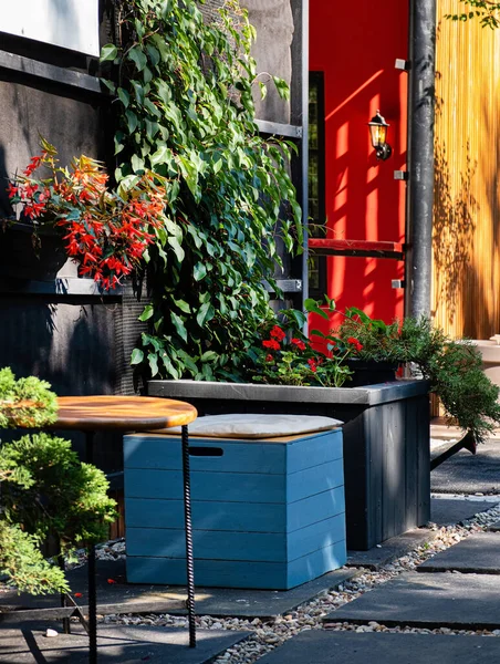 Terrasse Été Dans Café — Photo