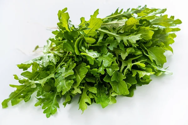 Fresh Organic Arugula Leaves Closeup — Stock Photo, Image