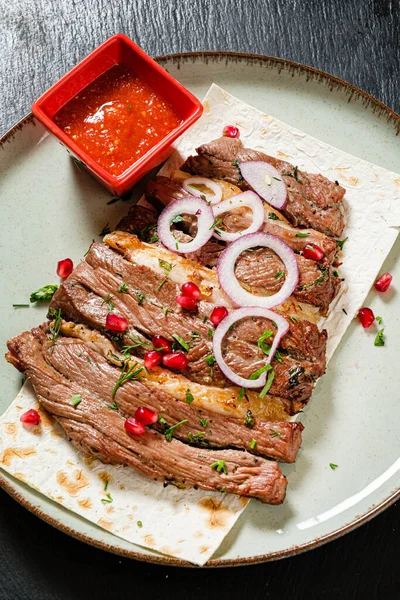 Kebab Viande Sauce — Photo