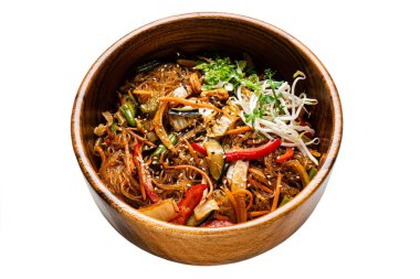 sebzeli erişte ve yosun.