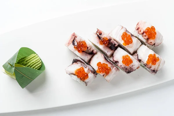 Sushi Tasy Fundo Branco — Fotografia de Stock